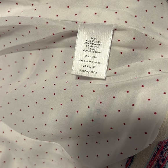 Talbots Tweed Blue/Pink/White Jacket Size Misses 12 - Picture 5 of 5